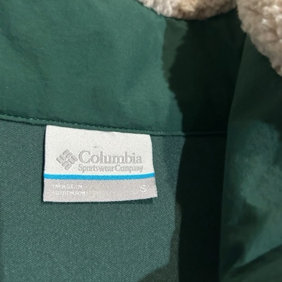 NWT Women’s Columbia Cream Oregon Ducks Mountain Side Heavyweight Fleece Jacket - Picture 3 of 5